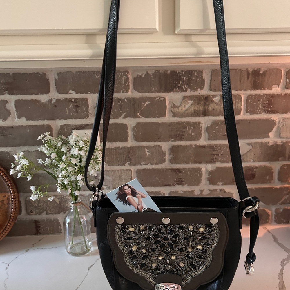 NWOT - Brighton Bennett Embellished Crossbody Bag - Picture 7 of 12